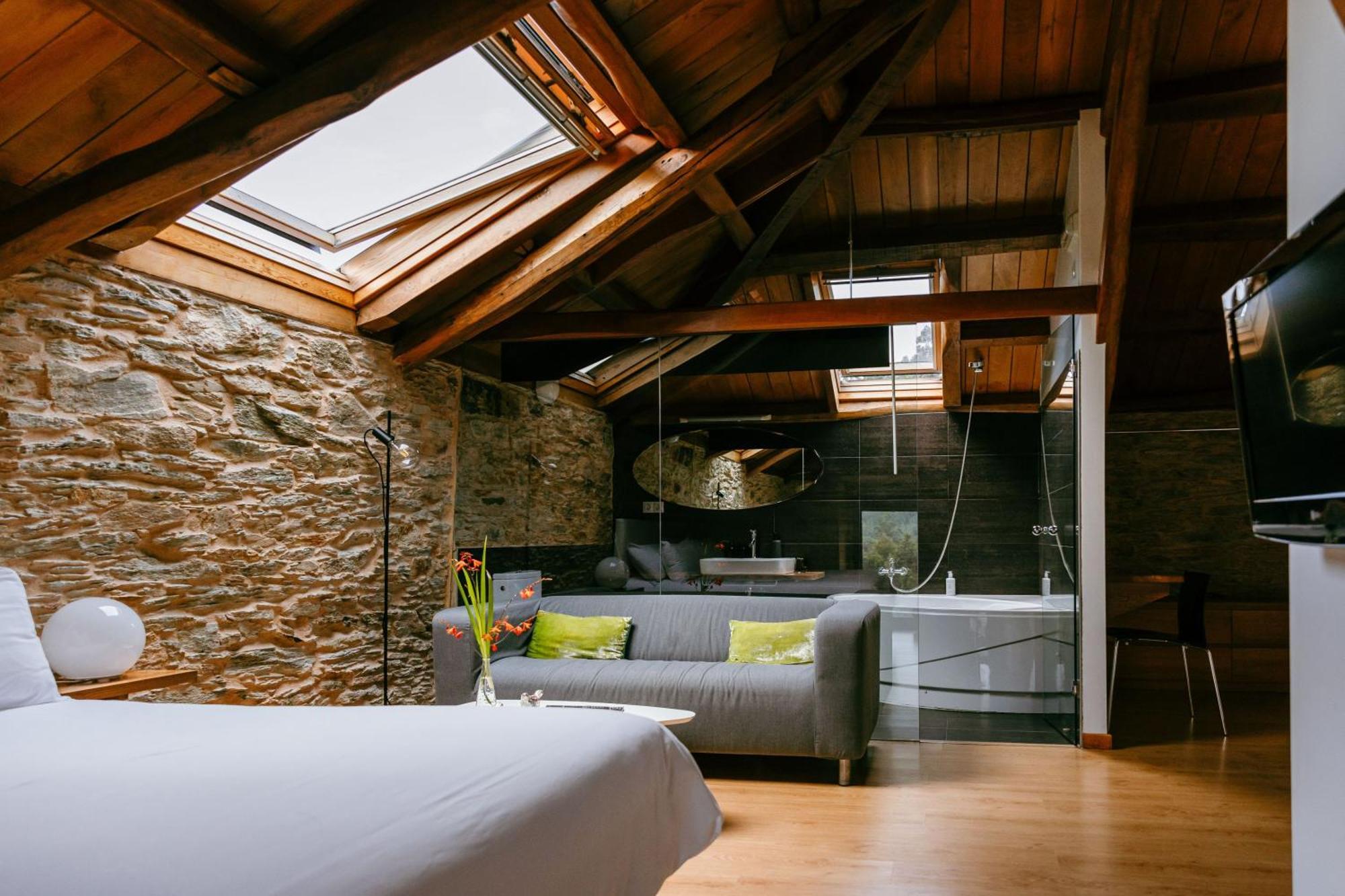 Hotel El Castano Dormilon Santa Marta de Ortigueira Bagian luar foto